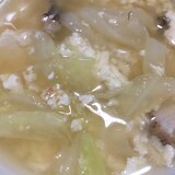 キャベツと豆腐の味噌汁